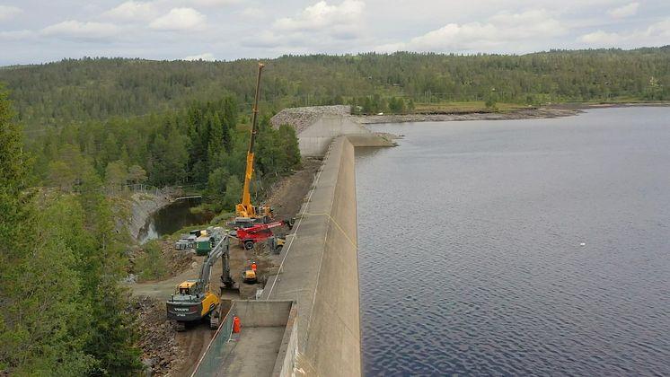 God fremgang for rehabilitering i dam Håen